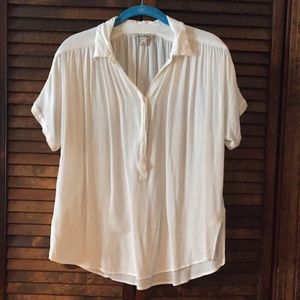 Lucky Brand White Viscose Top